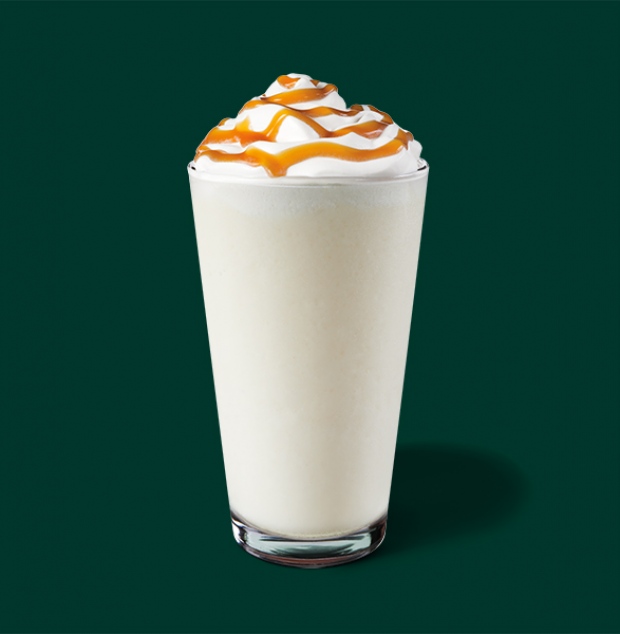 Caramel cream frappuccino